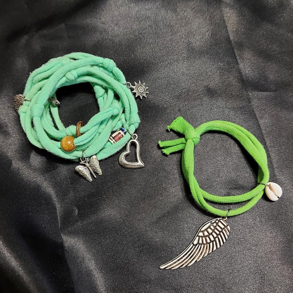 💎 3 /$20💎 Green Chakra Wrist Wrap Bundle (2 pcs)